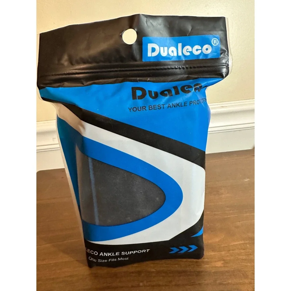 Dualeco Ankle Support Brace Compression Sleeve New One Size Fits Most Sports